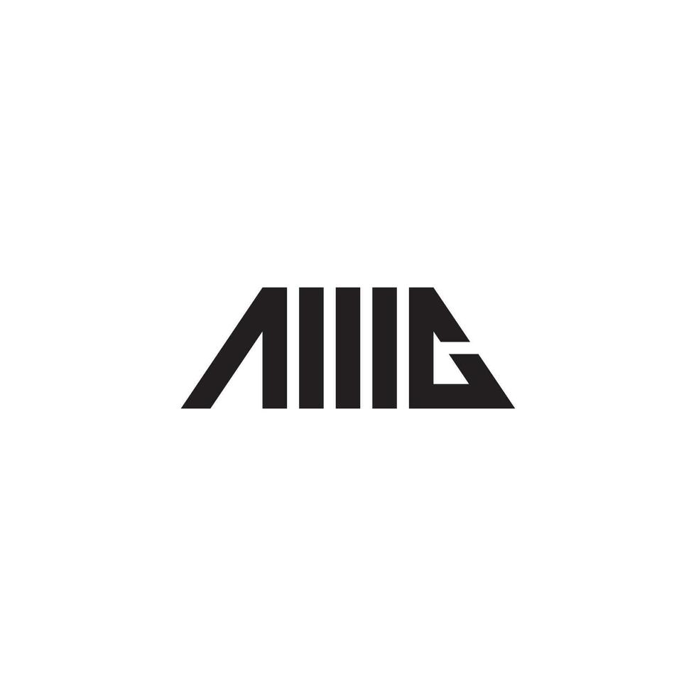 inicial letra amc logo diseño vector