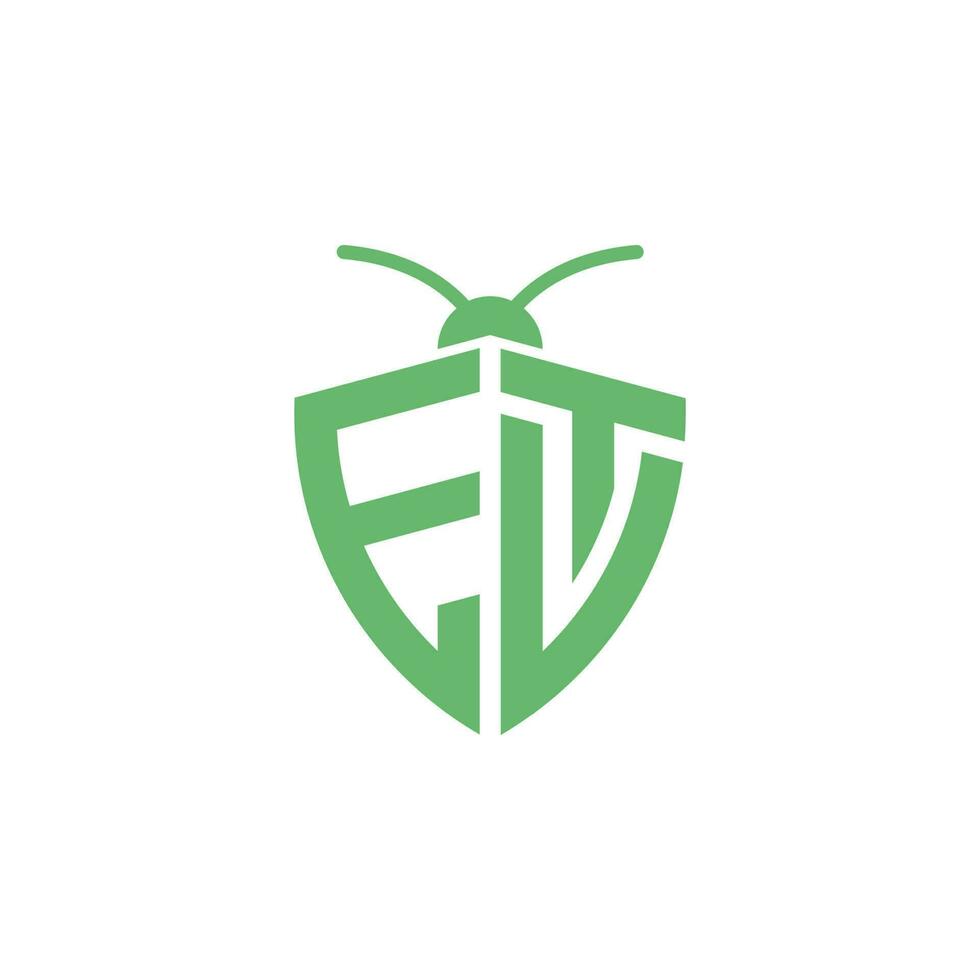 Letters ETV EVT Pest Control Logo vector