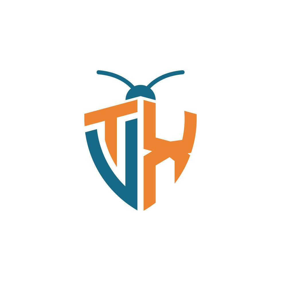 Letters TVX VTX Pest Control Logo vector