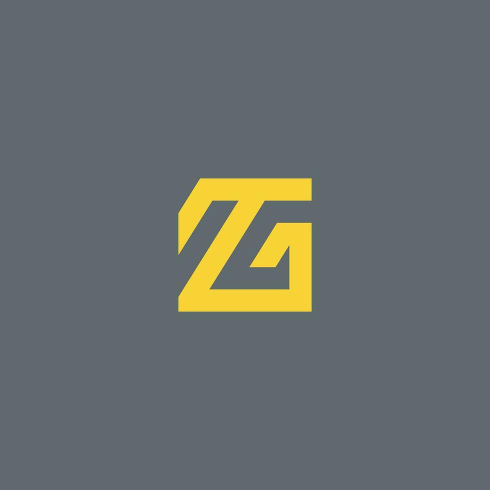 letras tg cuadrado. característica de el logo es mínimo sencillo moderno. vector