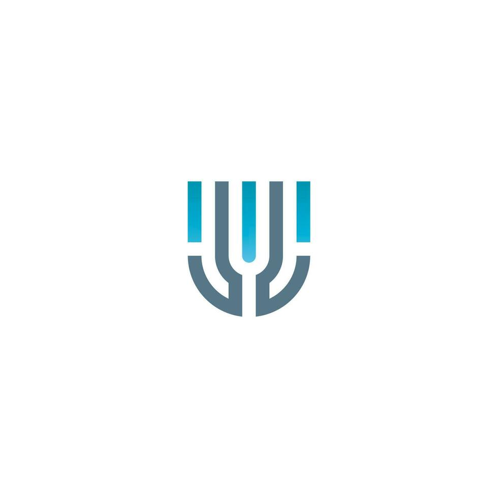 Letter JJ Shield. The logo is Minimal Simple Modern. Suitable for your business in Sports Security Technology etc. vector