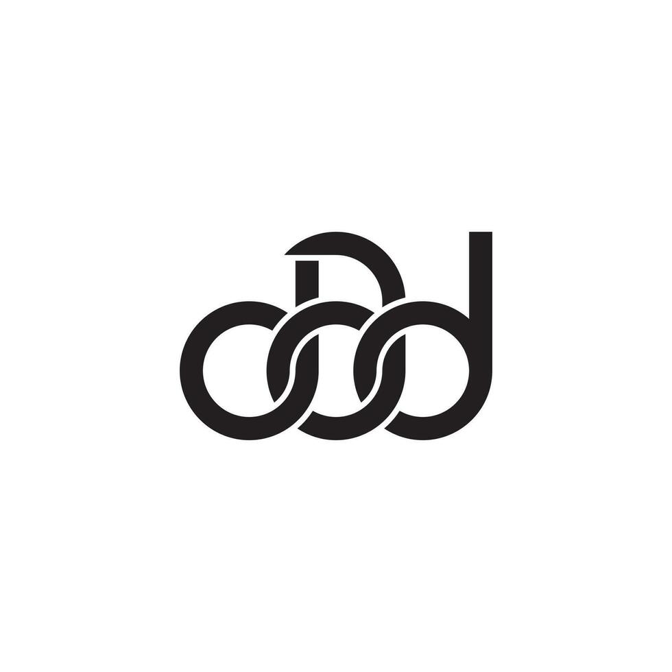 Letters DAD Monogram logo design vector