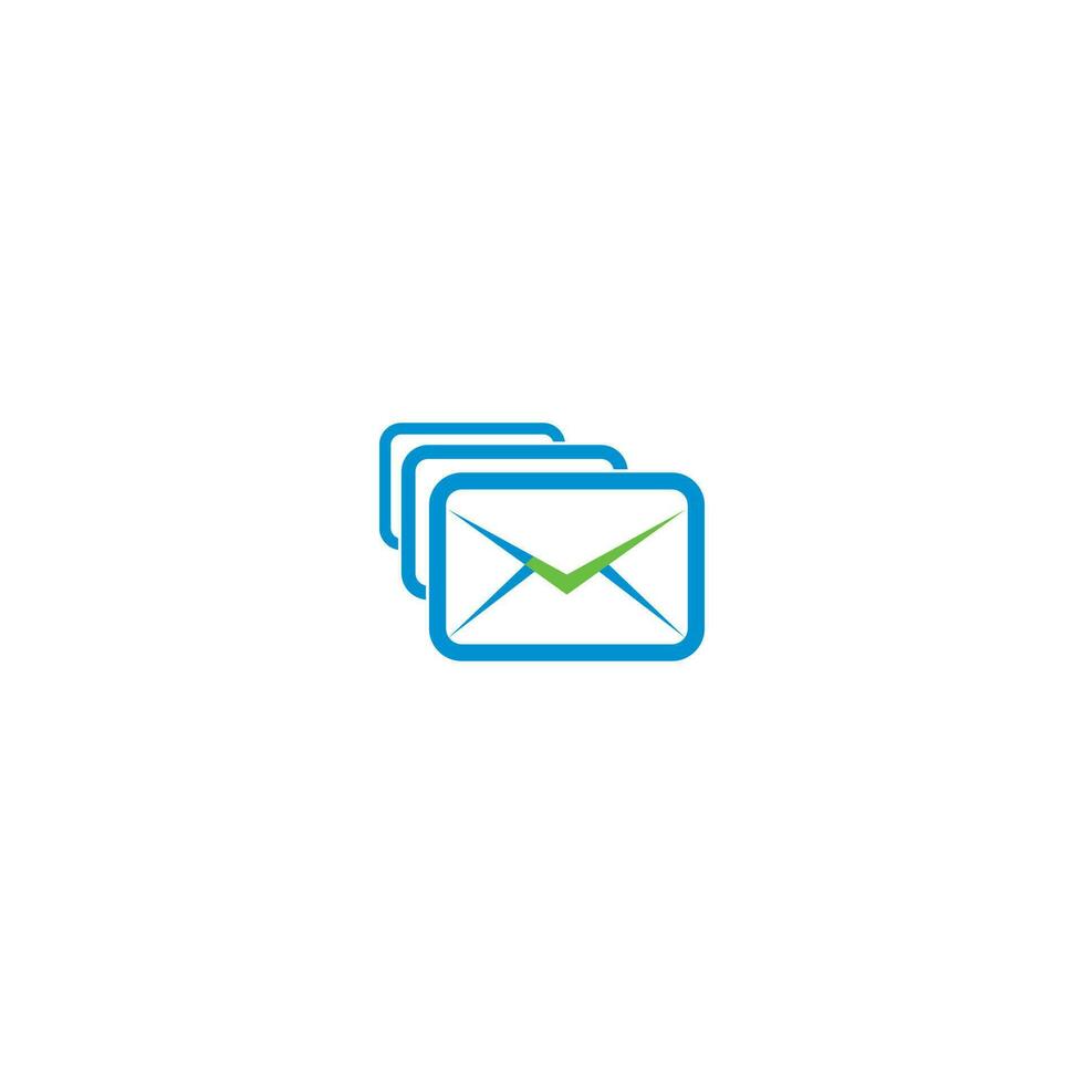 Mails Checkmark Minimal Simple Icon vector