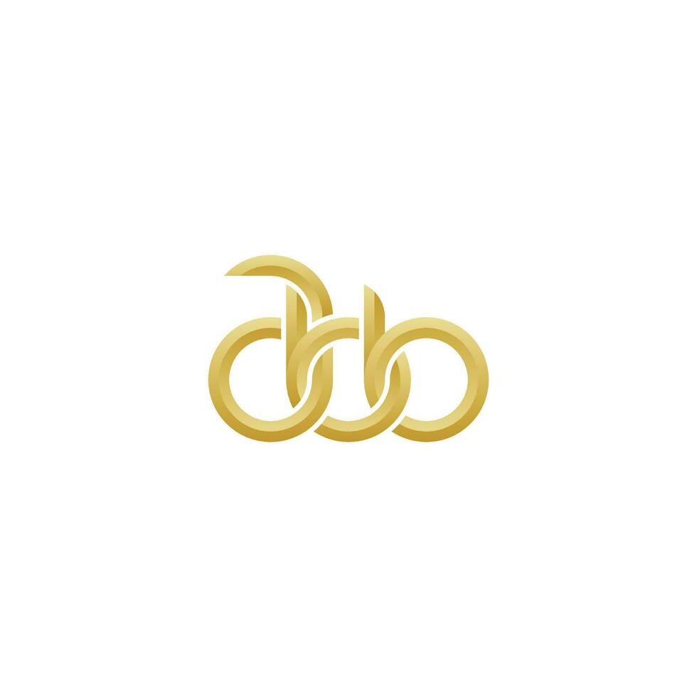 Letters ABB Monogram logo design vector