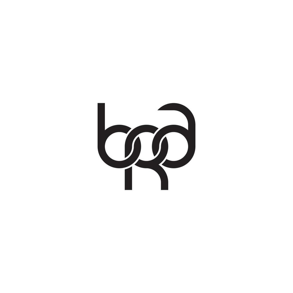 Letters BRA Monogram logo design vector