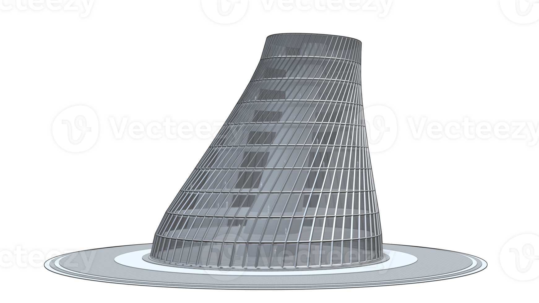 3d Illustration von Gebäude im Konzept png