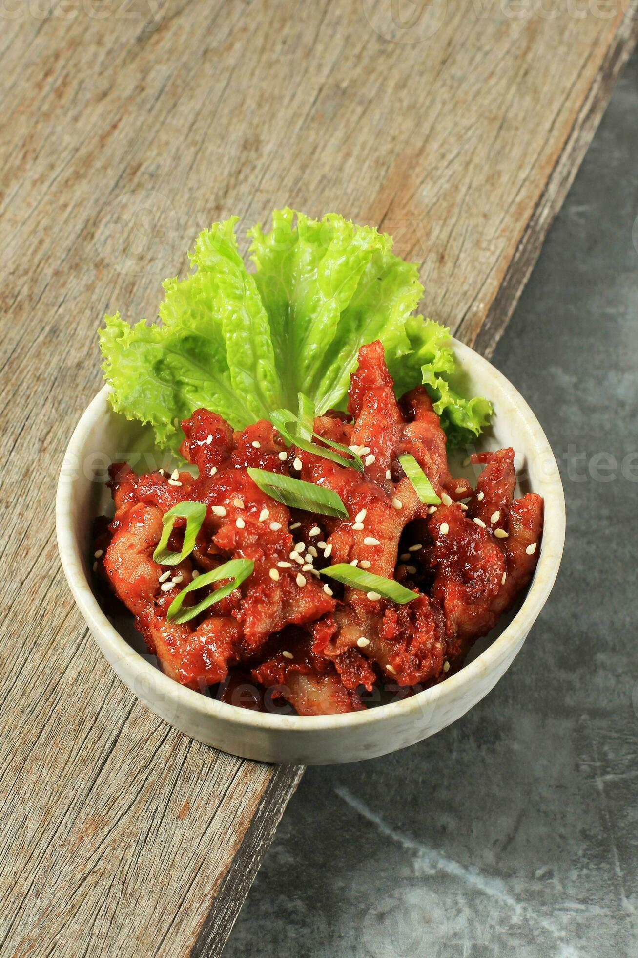 Dakbal, Korean Spicy Chicken Feet 24501714 Stock Photo at Vecteezy