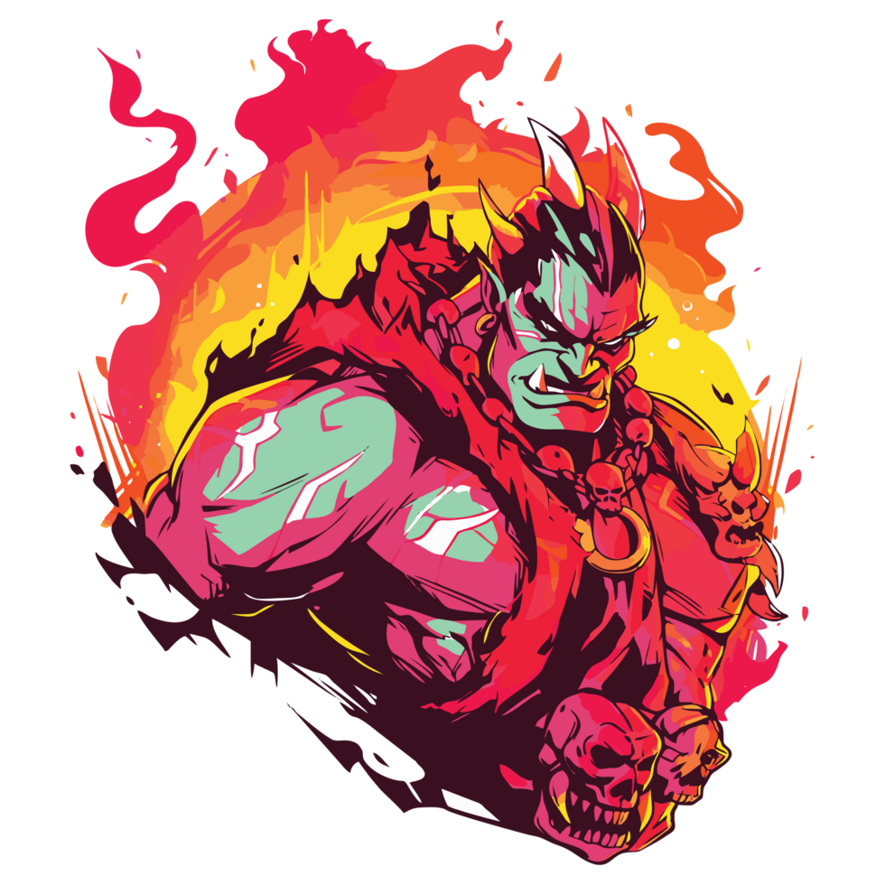 Cool and contemporary warrior graphic for fresh tshirt, png