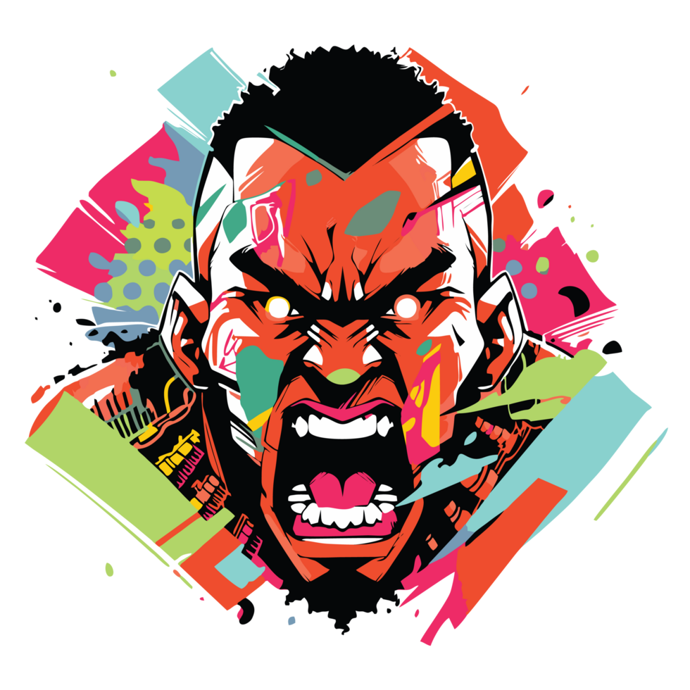 Warrior cool design for tshirt, png