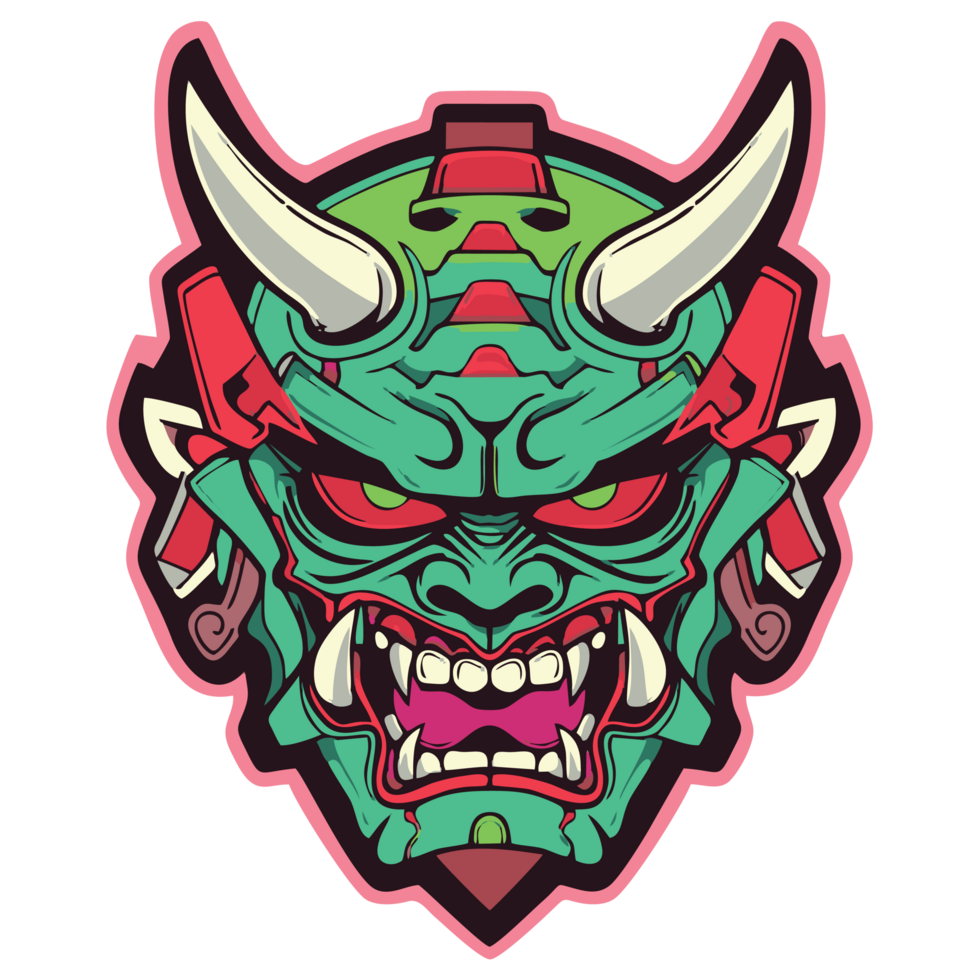 Bold and fearless warrior design, png