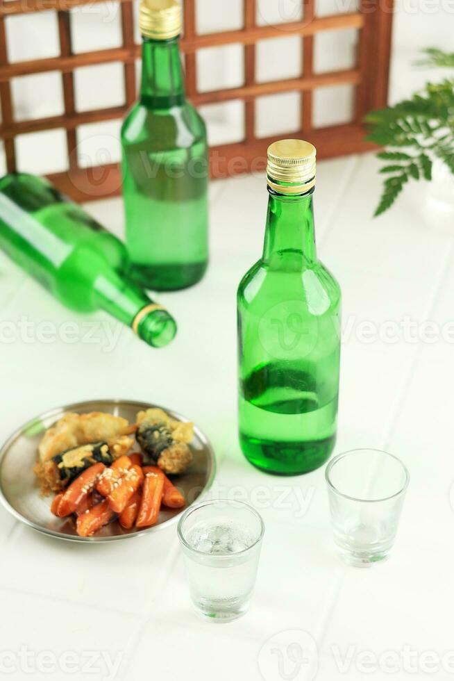 Korean Soju with Anju Food photo