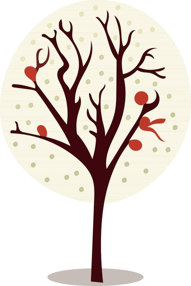 ilustración de árbol con rama icono. vector