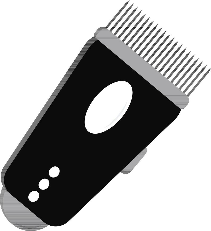 Isolated Trimmer Icon In Black Color. vector