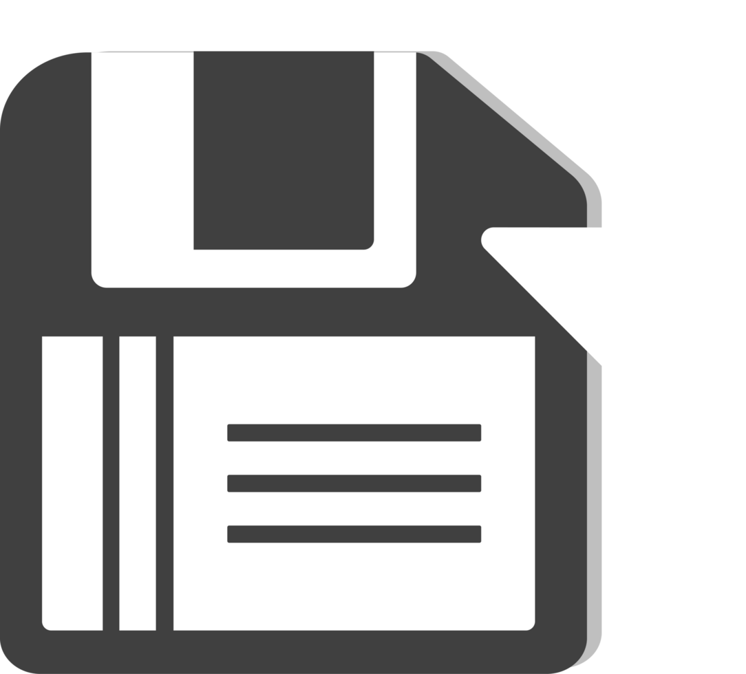 save Icon Simple flat symbol. recording disc, floppy disk png
