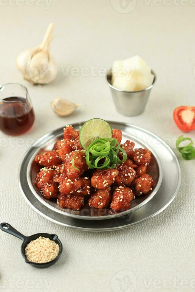 Yangnyeom Chicken with Sesame Seed photo