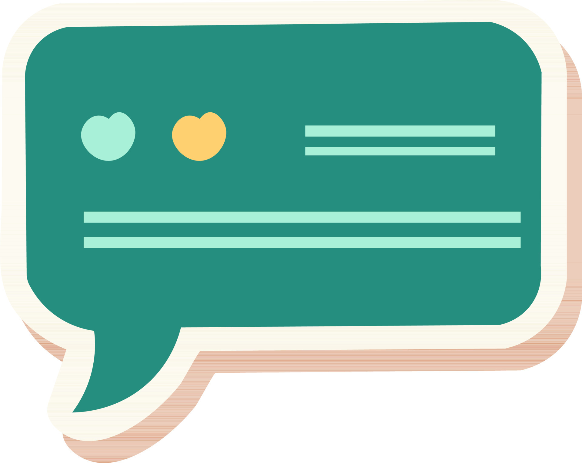 Love Or Hearts Message Box In Sticker Style. 24502602 Vector Art at Vecteezy