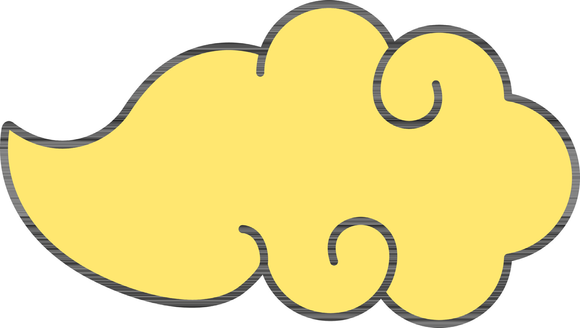 Flat Illustration Of Yellow Cloud Icon. 24502617 Vector Art at Vecteezy