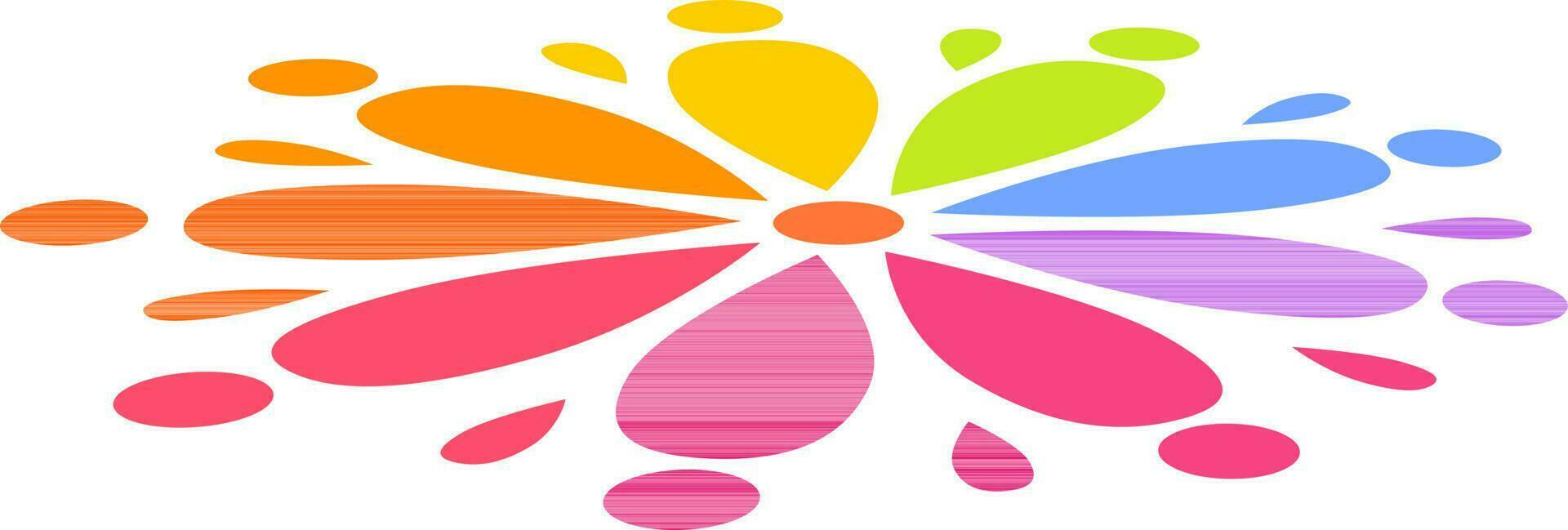 Illustration of colorful floral design. vector