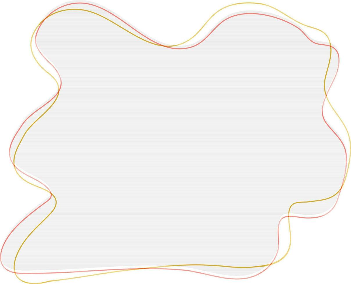 Illustration of blank frame. vector
