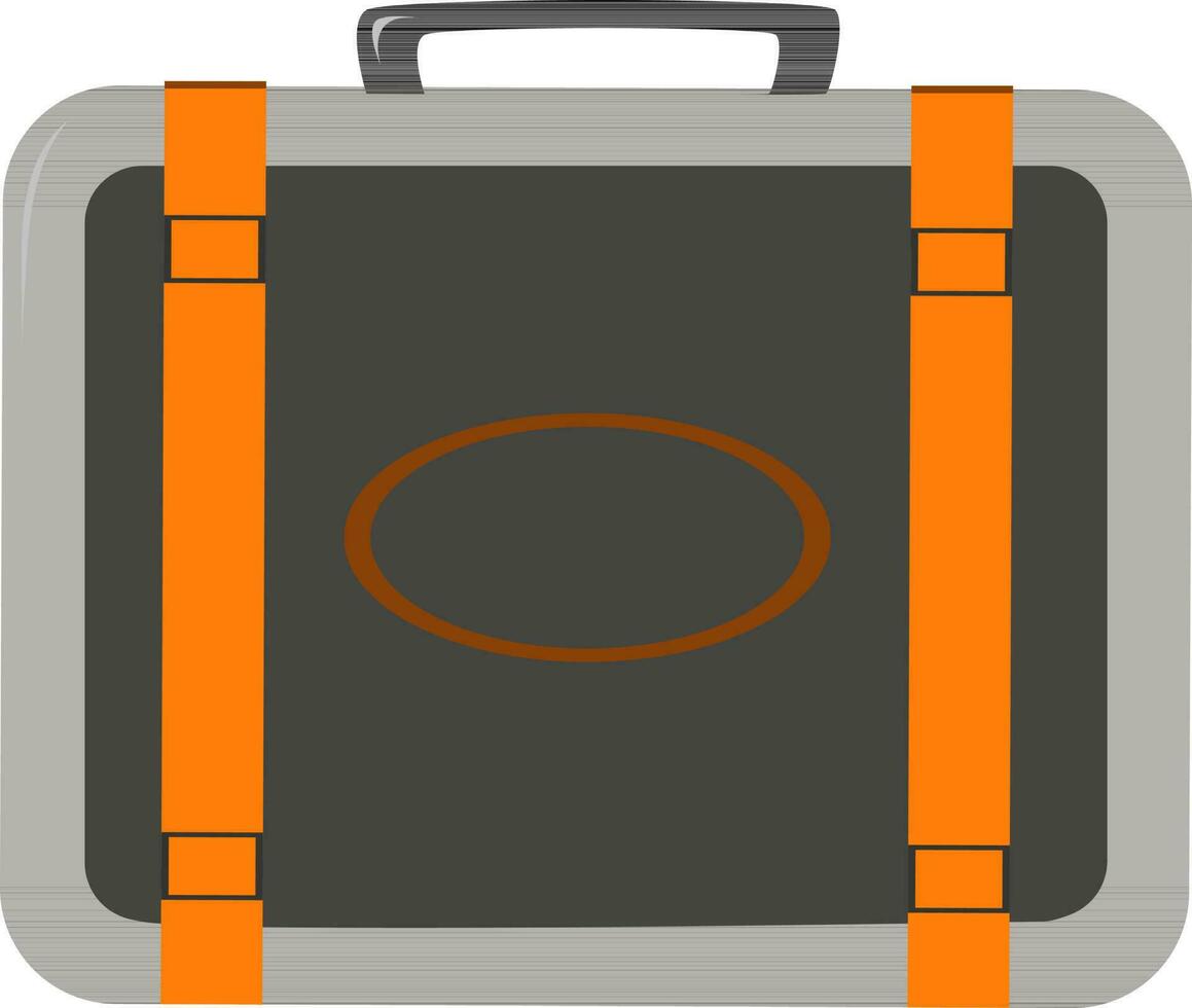 Flat illustration of a suitcase. vector