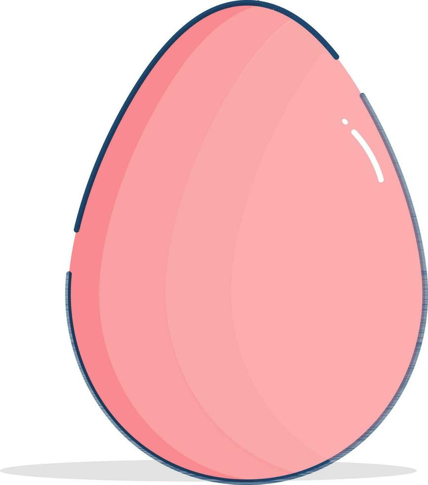 Pink and blue shiny egg. vector