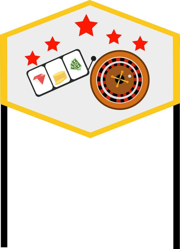 Vector casino sign or symbol.