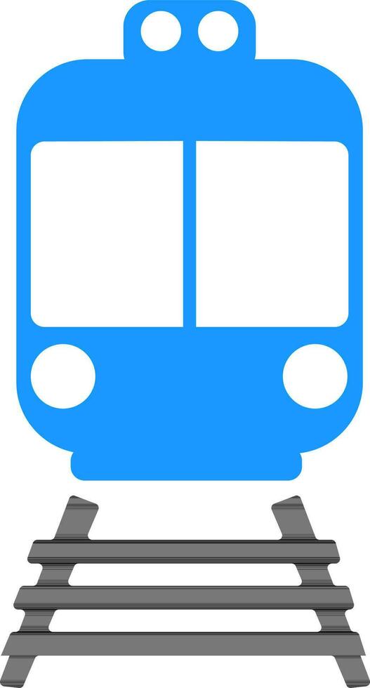 Flat Train sign or symbol. vector
