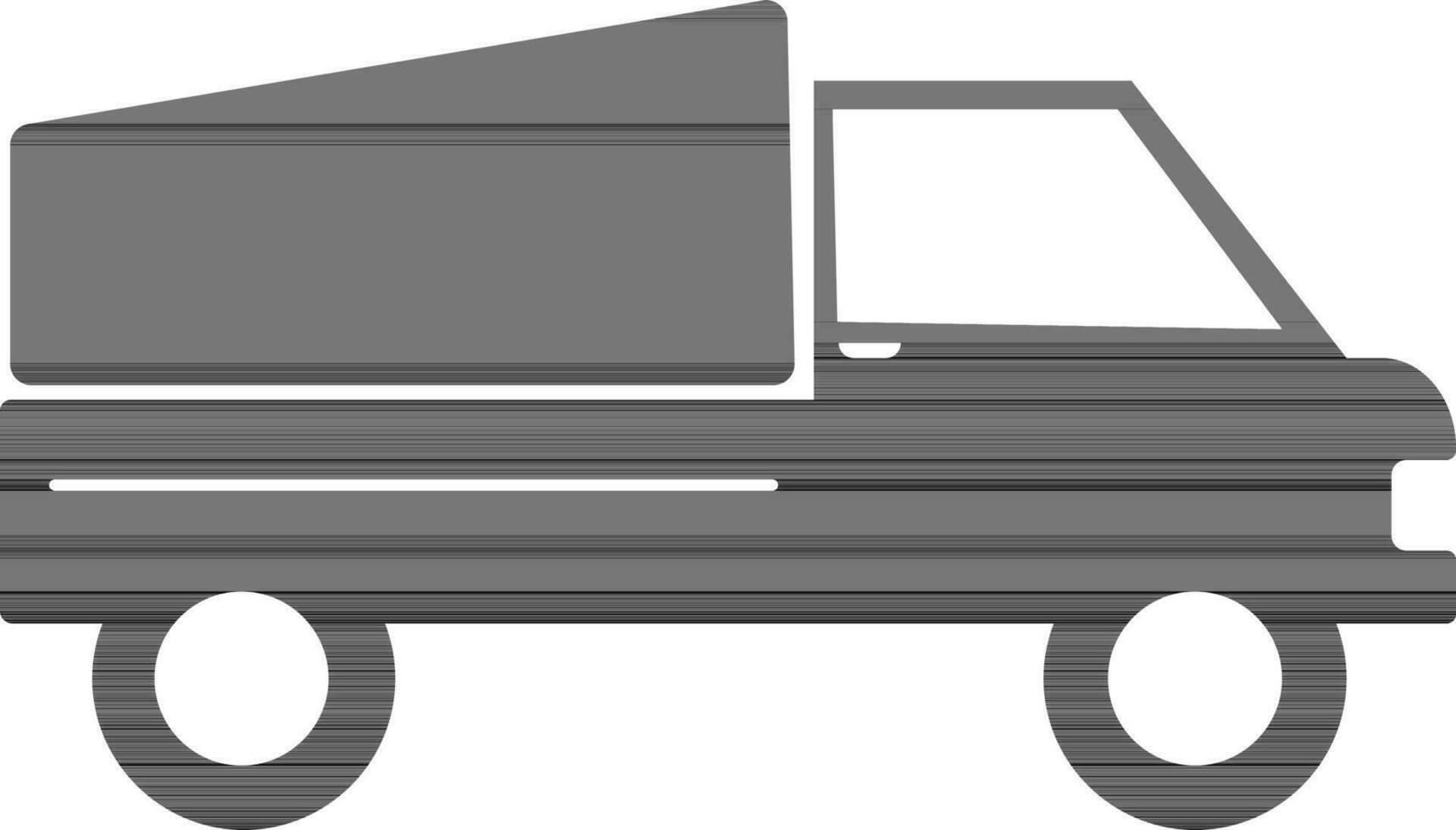 Pickup Truck Sign or Symbol. vector