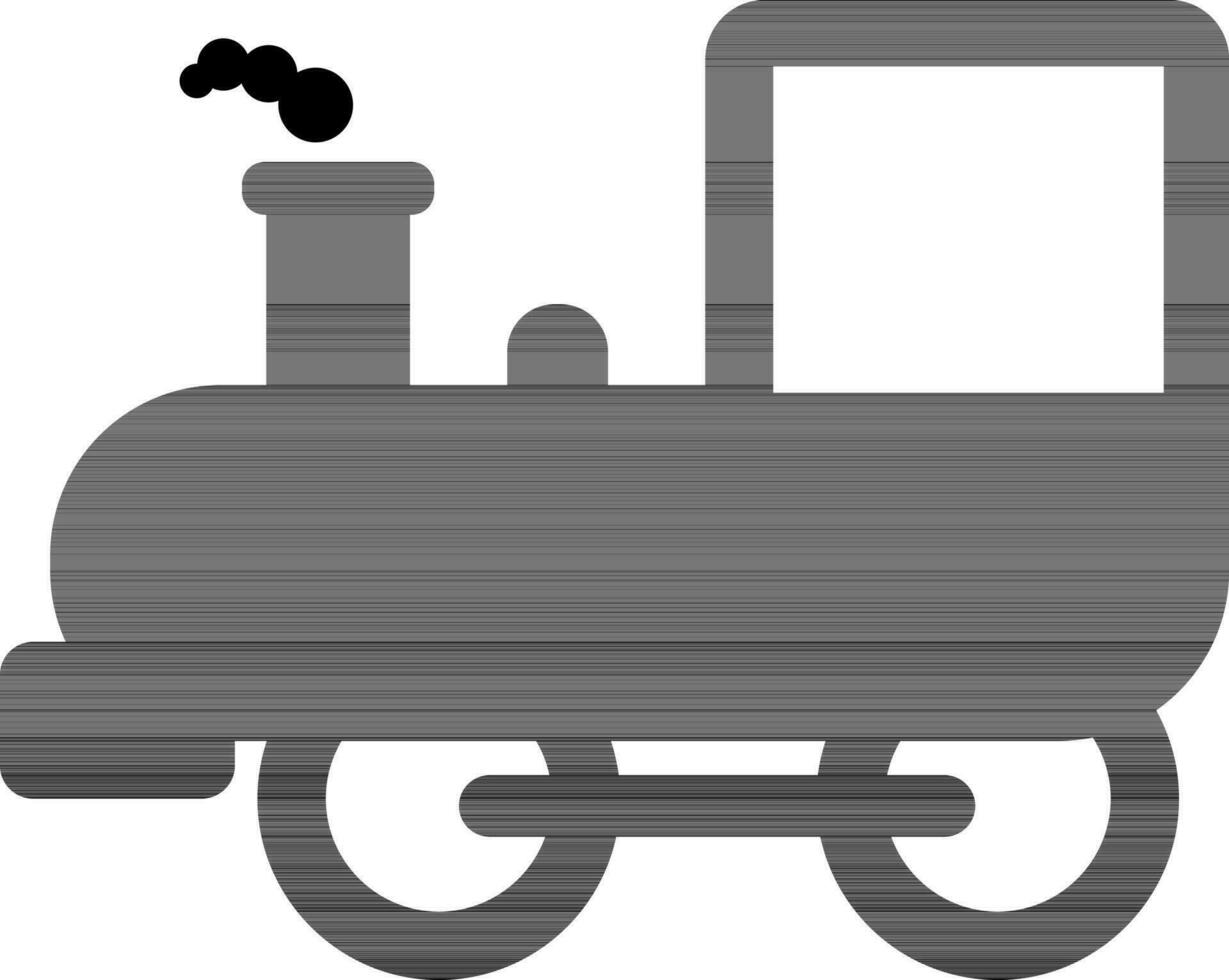 Sign or symbol of Steam Train Engine. vector