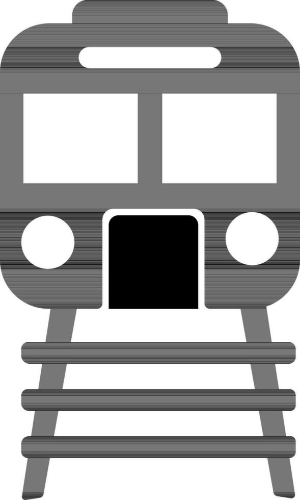 plano ilustración de un tren. vector
