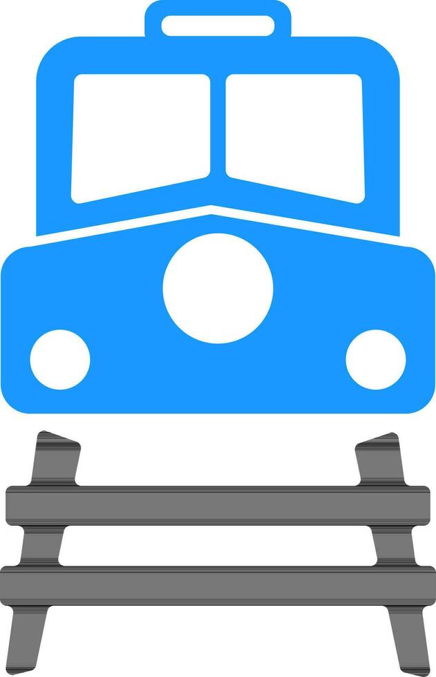 Flat Train sign or symbol. vector