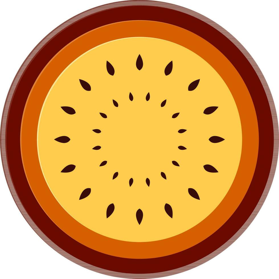 Illustration of pumpkin pie. vector