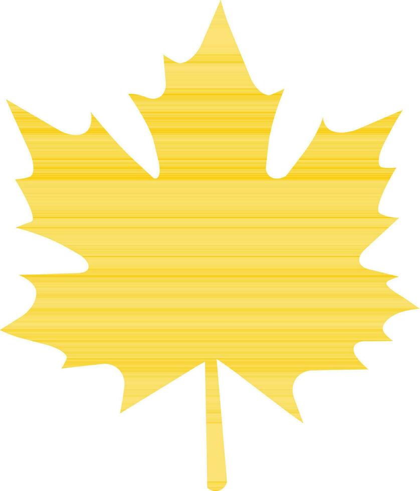 Flat illustration of a maple leaf. vector