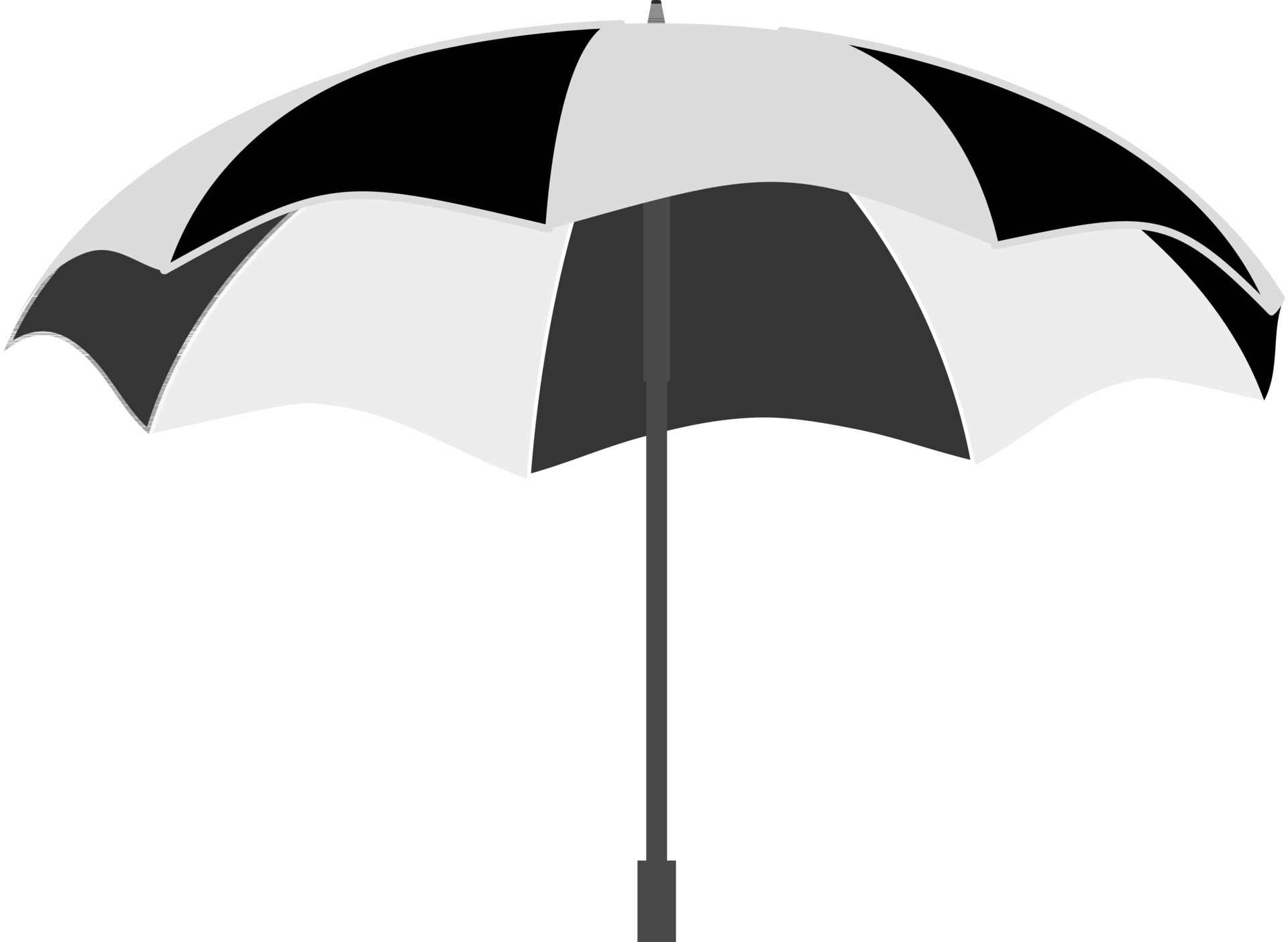 Illustration of black and white umbrella. 24503286 Vector Art at Vecteezy