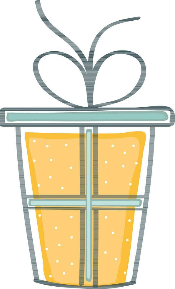 Illustration of a gift box. vector