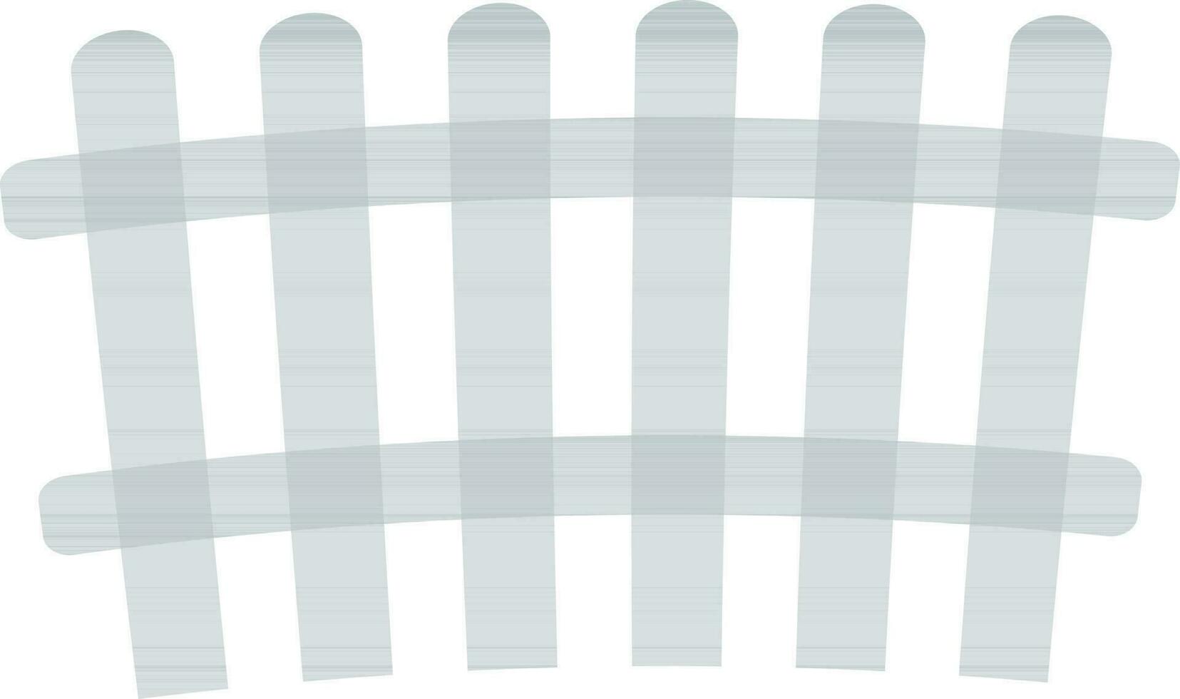 Flat illustration of fence. vector