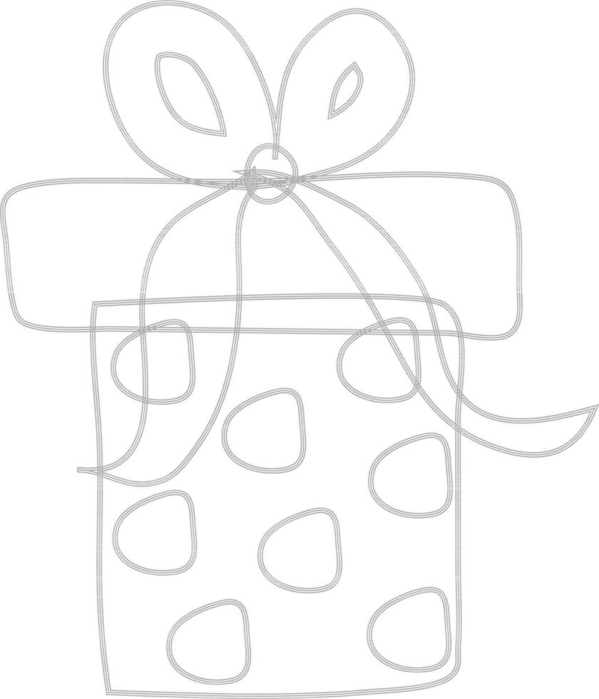Illustration of a gift box. vector