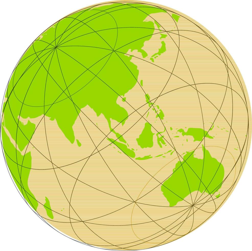 Flat illustration of earth globe. vector