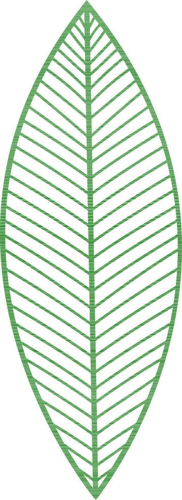 Flat illustration of leaf. vector