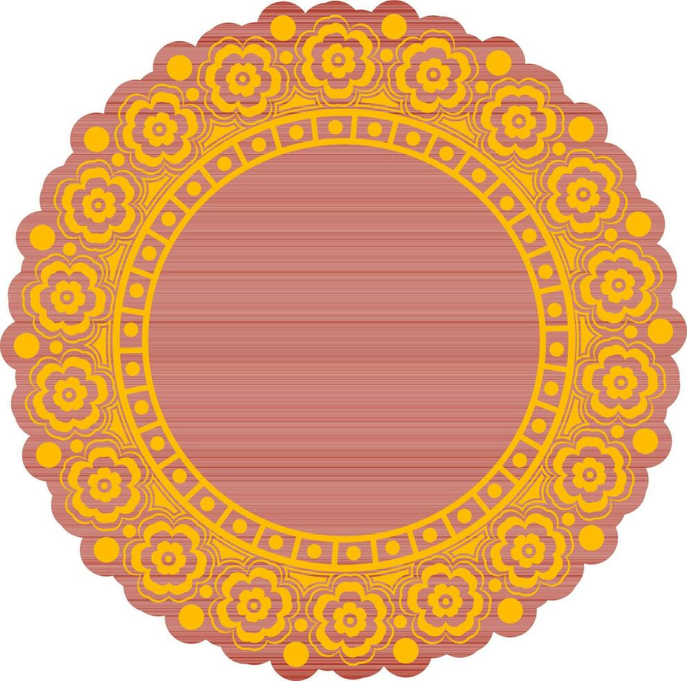 Decorative floral mandala design. vector