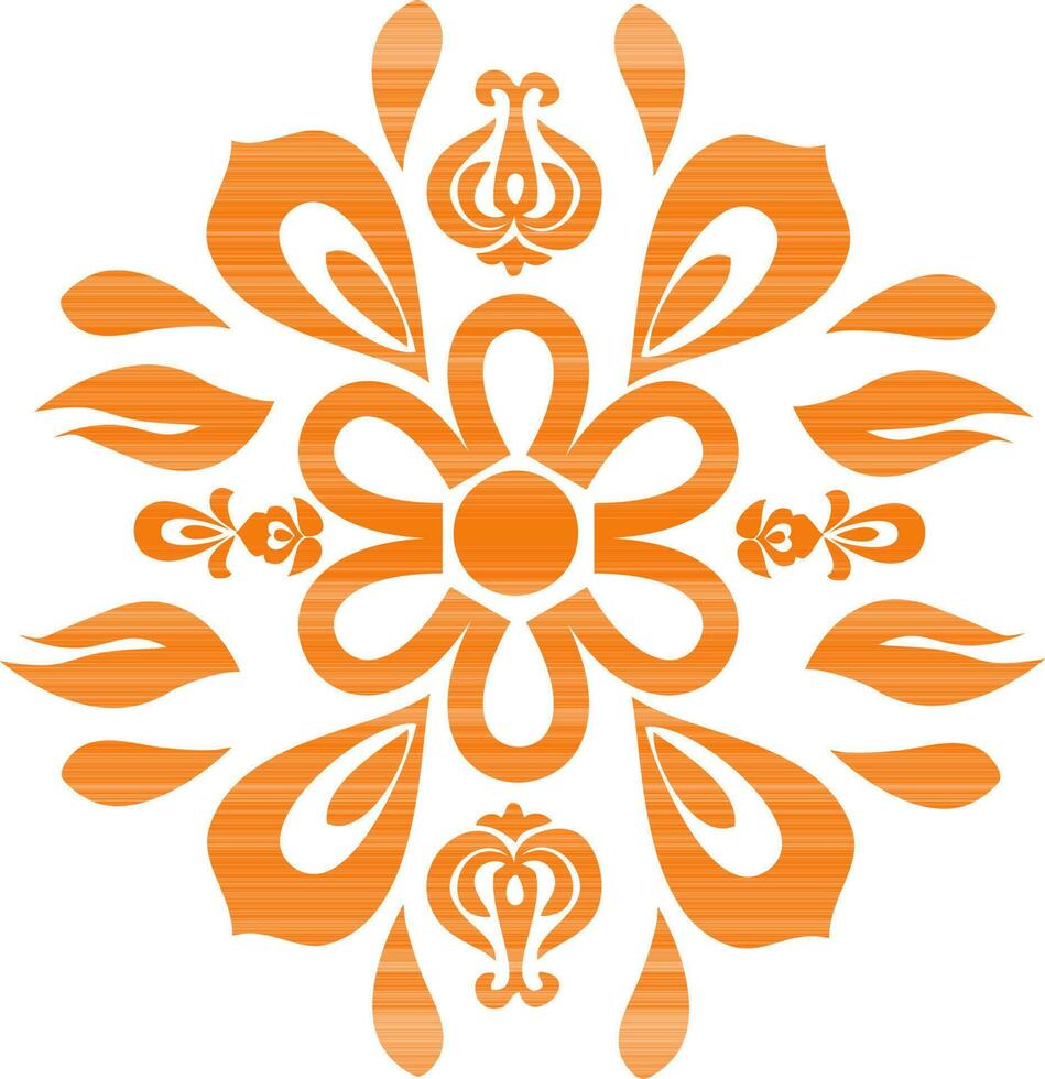floral modelo en naranja color. vector