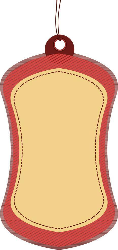 Hanging price tag or label design. vector