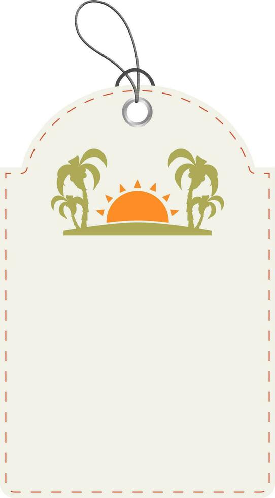 Price tag or label design. vector