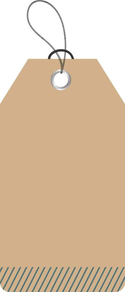 Blank price tag or label design. vector