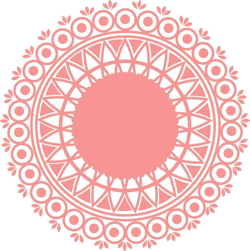 Illustration of beautiful floral mandala design. vector