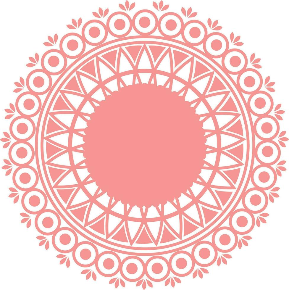 Illustration of beautiful floral mandala design. vector