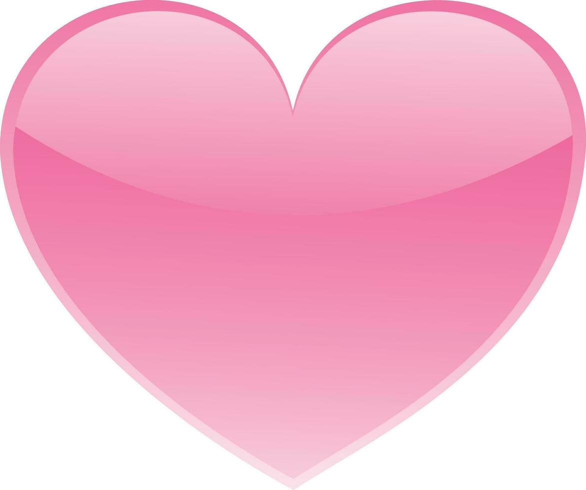 Pink heart on white background. 24503740 Vector Art at Vecteezy