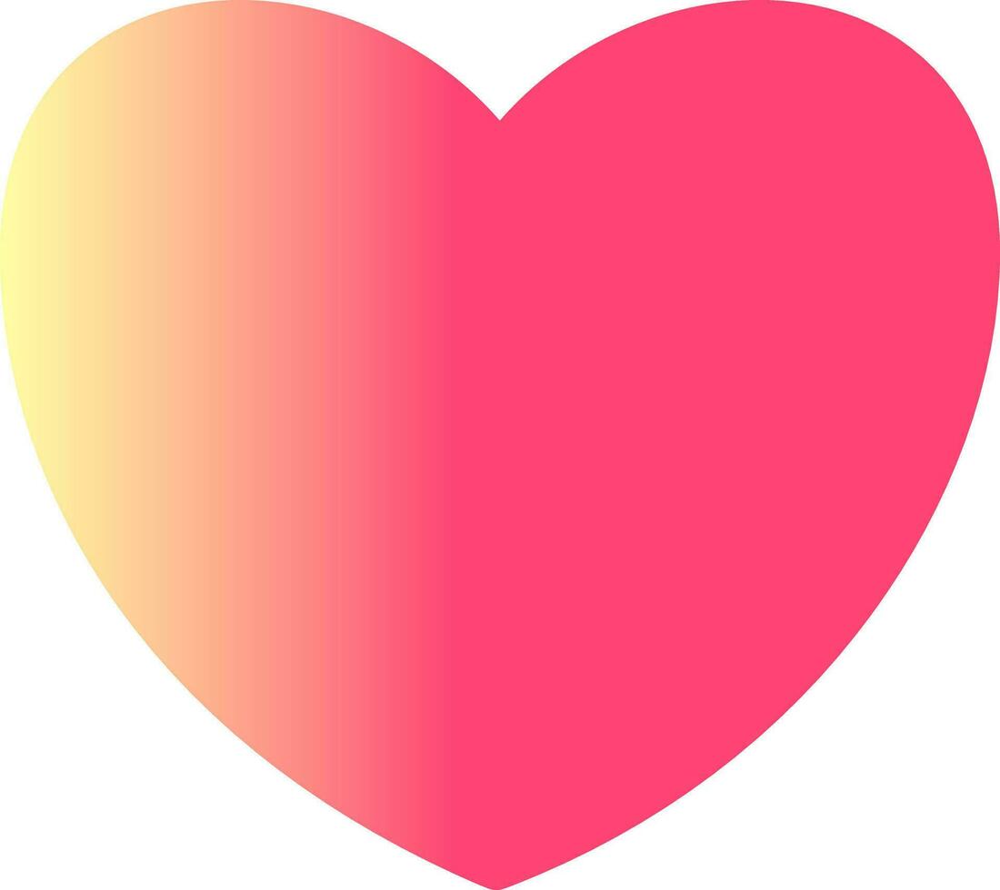 Heart shaped post it note pad. vector
