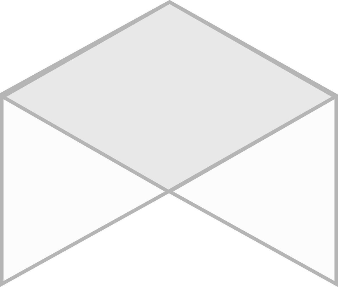 White craft envelope isolated vector. vector