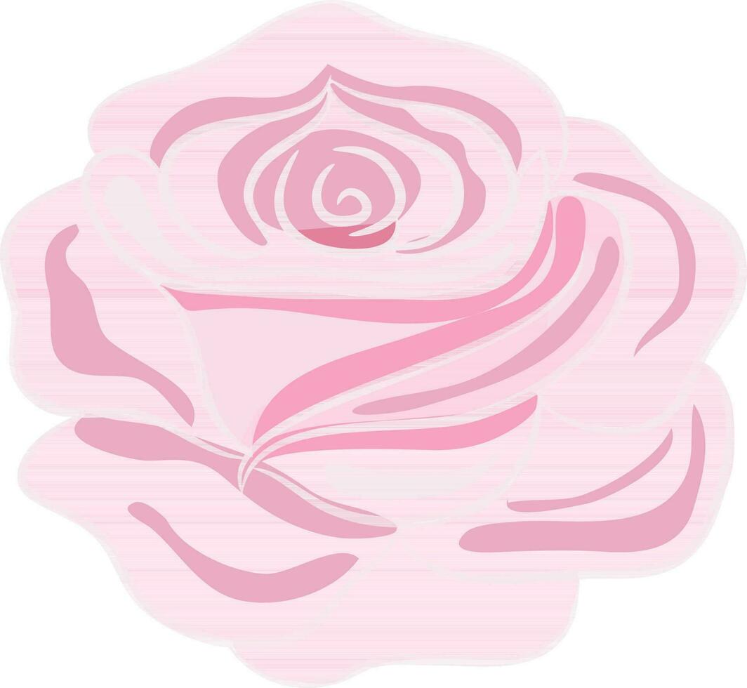 rosado Rosa flor en blanco antecedentes. vector